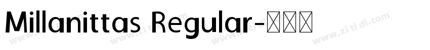Millanittas Regular字体转换